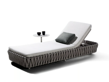 TOSCA - Recliner fabric lounger by TRIBÙ