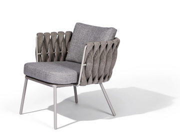 TOSCA - Upholstered fabric chair with armrests by TRIBÙ