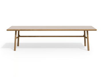 UKIYO - Rectangular teak garden table with ceramic top by TRIBÙ