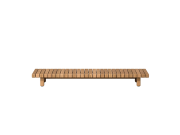 VIS À VIS - Low teak coffee table by TRIBÙ