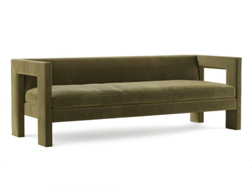 ANGLE II - 3 seater velvet sofa by TRNK