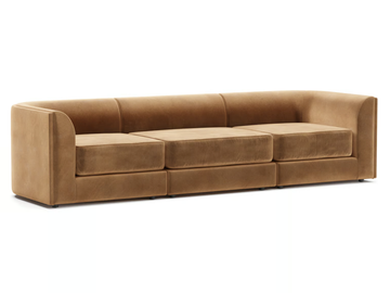 MAURA - Modular 3 seater fabric sofa by TRNK