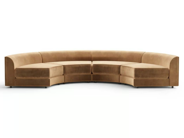 MAURA - Modular curved fabric sofa by TRNK