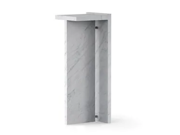 SEGMENT - Carrara marble coffee table / pedestal by TRNK