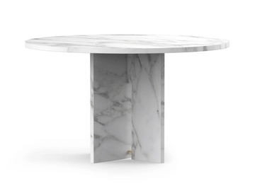 SEGMENT - Round custom Calacatta marble table by TRNK