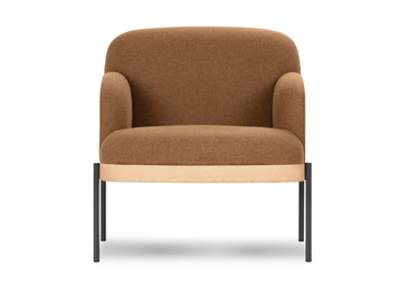 ABISKO - Fabric easy chair with armrests by True Design