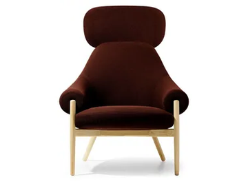 FENDER FD 8094 - Fabric armchair with headrest by True Design