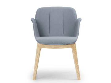 HIVE - Fabric chair with armrests by True Design