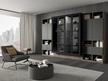 ALCOVA SYSTEM - CONFIGURATION 278 - Storage wall by TUMIDEI