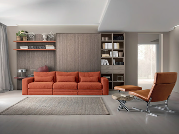 ON-OFF CONFIGURATION 264 - Storage wall with fold-away bed by TUMIDEI
