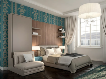 ON-OFF CONFIGURATION 272 - Double bed with integrated nightstands by TUMIDEI