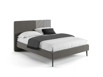 TOMMY - Upholstered fabric bed with removable cover by TUMIDEI