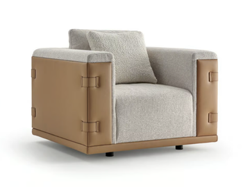 ATELIER - Armchair with armrests by Turri