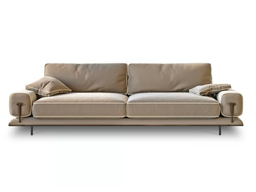 BLUES - Leather sofa by Turri