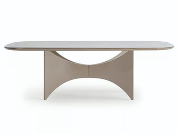 BLUES - Rectangular wooden and marble table by Turri