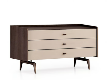 BLUES - Wooden chest of drawers by Turri