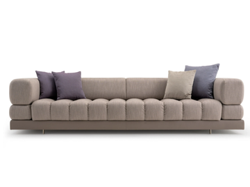 DOMUS - 3 seater fabric sofa by Turri