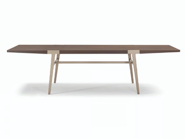 DOMUS - Rectangular wooden table by Turri