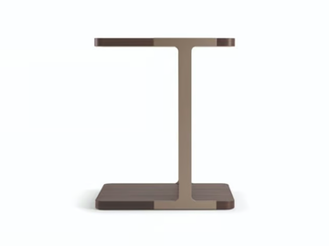 DOMUS - Square wooden high side table by Turri