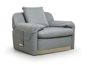 ECLIPSE - Leather armchair with armrests by Turri