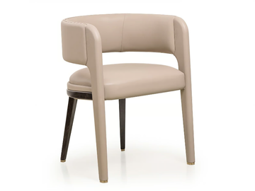 ECLIPSE - Leather easy chair with armrests by Turri