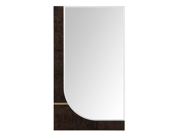 ECLIPSE - Rectangular wall-mounted wooden mirror by Turri