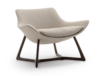HARP - Fabric armchair by Turri