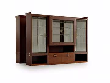 NUMERO TRE - Crystal display cabinet by Turri