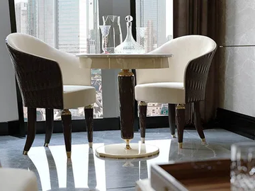 NUMERO TRE - Upholstered leather easy chair with armrests by Turri