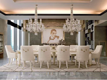 NUMERO TRE - Upholstered leather restaurant chair by Turri
