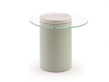 ROMA - Glass side table by Turri