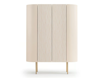 ROMA - Wooden highboard with doors by Turri