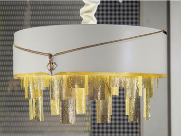 VOGUE - Leather pendant lamp by Turri