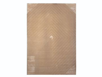 ZERO - Handmade striped wool and silk rug by Turri