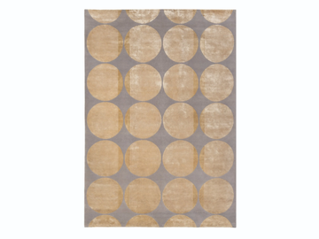 ZERO - Handmade wool and silk rug with geometric shapes by Turri