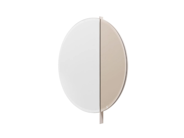 ZERO - Round wall-mounted metal mirror by Turri