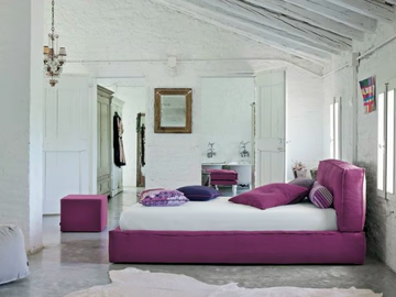 ACADEMY PIUMA - Single bed with upholstered headboard by Twils