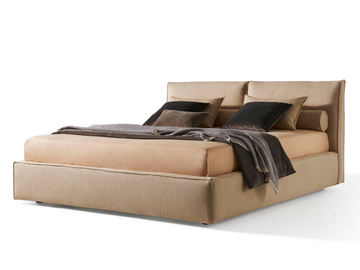 ADA - Double bed with upholstered headboard by Twils