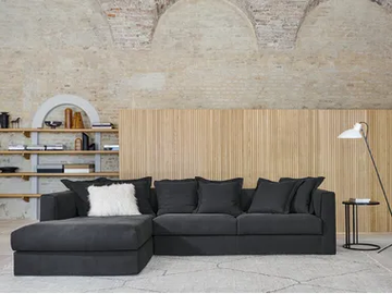 ANTIBES - Sectional fabric sofa with chaise longue by Twils