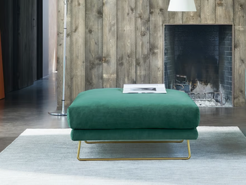 ASCOT - Square fabric pouf by Twils