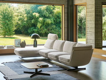 BIGGIE - Sectional fabric sofa with chaise longue by Twils