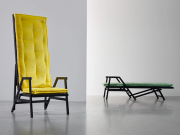 POLET - Armchair bed with armrests high-back by Twils