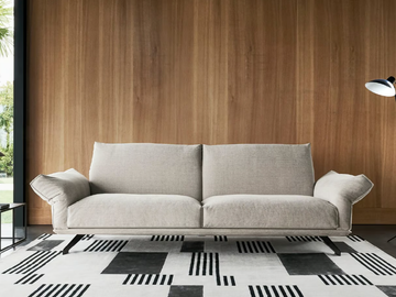 WING - 3 seater fabric sofa by Twils