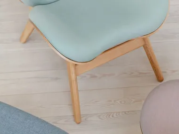 THE READER KVADRAT - Upholstered Kvadrat fabric footstool by Umage