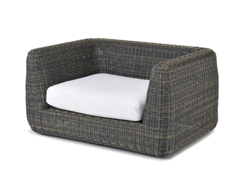 AGORÀ - WaProLace® garden armchair with armrests by Unopiù