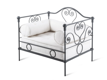 AURORA - Garden armchair in iron and acrylic fabric by Unopiù