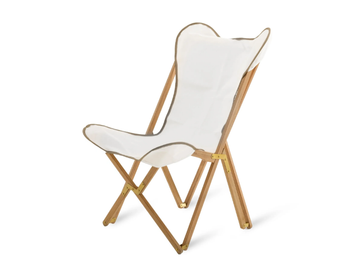 CHELSEA - Folding armchair in teak and cotton by Unopiù
