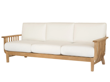 CHELSEA - Teak and acrylic fabric garden sofa by Unopiù
