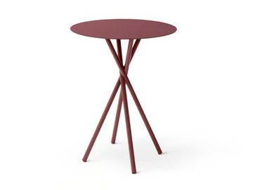 COCO - Round powder coated steel table by Unopiù