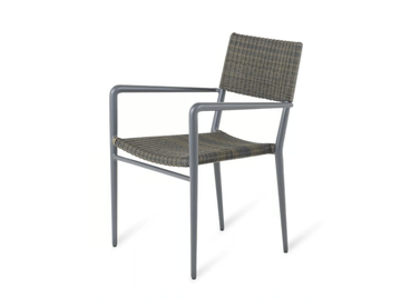 EXPERIENCE - Stackable WaProLace® chair with armrests by Unopiù